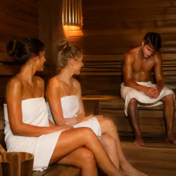 sauna twee vrouwen